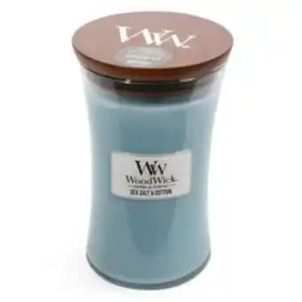 Metro Home Centre Woodwick sea salt & cotton candle offer