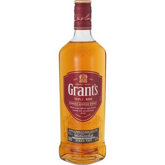 Grant’s triple wood blended scotch whisky (1x750ml)