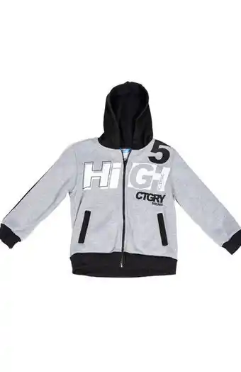 Boys hooded zip jacket