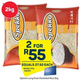 Pick n Pay Liquor Spekko Long Grain Parboiled Rice 2kg offer