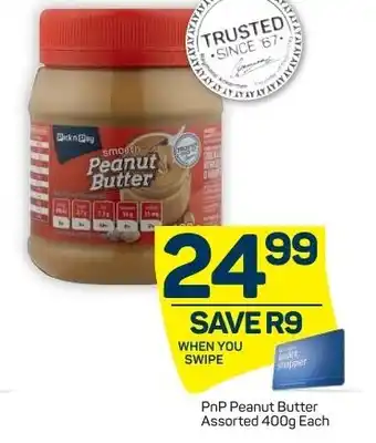 Pick n Pay Liquor PnP Peanut Butter Assorted 400g offer