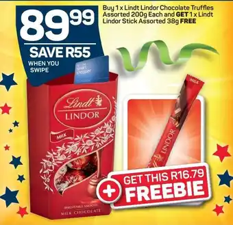 Lindt Lindor Chocolate Fruffles Assorted 200g