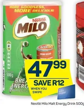 Pick n Pay Liquor Nestlé Milo Malt Energy Drink 500g offer