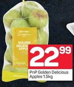 Pick n Pay Liquor PnP Golden Delicious Apples 1,5kg offer