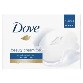 Game Dove beauty soap bar white 4 pack 100 g offer