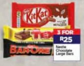 Super Save Nestlé Chocolate Large Bars 3's offer