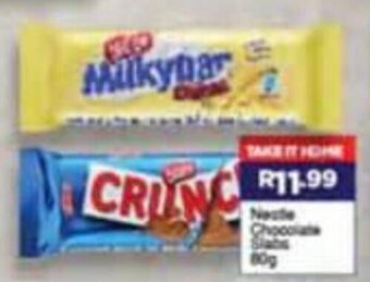 Super Save Nestlé Chocolate Slabs 80g offer