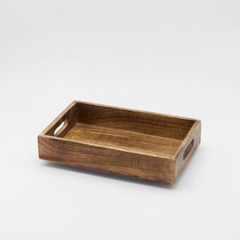Whitehouse Terra mango wood square tray with handles offer