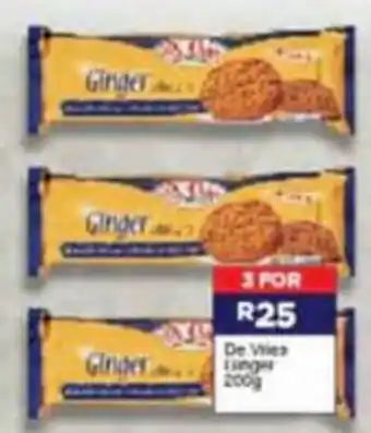 Super Save De Vries Ginger Biscuits 3 x 200g offer