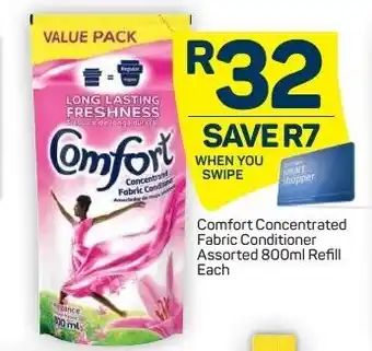 Pick n Pay Liquor Comfort Concentrated Fabric Conditioner Assorted 800ml Refill offer