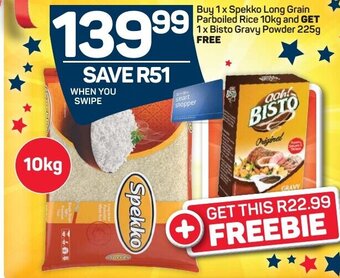 Spekko Long Grain Parboiled Rice 10kg