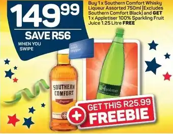 Southern Comfort Whiskey Liqueur Assorted 750ml