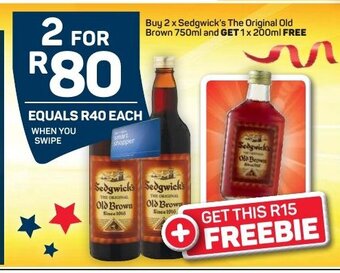 Pick n Pay Liquor Sedgwick's The Original Old Brown 750ml offer