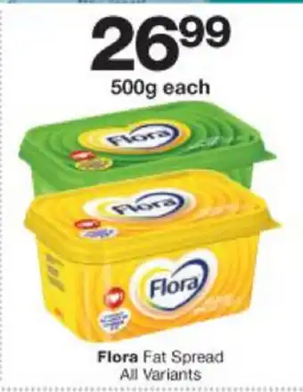 Checkers Flora Fat Spread Assorted 500g offer