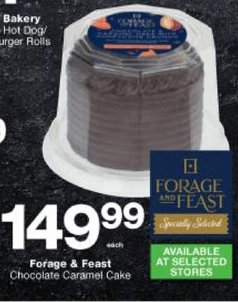 Checkers Forage & Feast Chocolate Caramel Cake offer