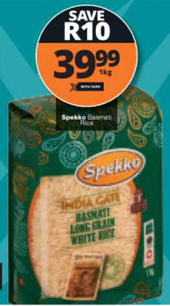Checkers Spekko Basmati Rice 1kg offer