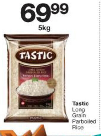 Checkers Tastic Long Grain Parboiled Rice 5kg offer