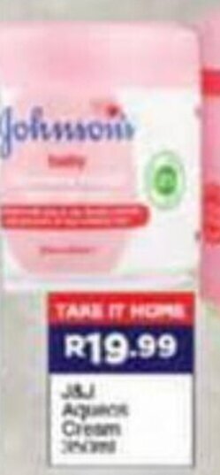 Super Save J&J Aqueous Cream offer