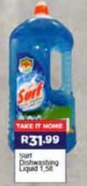 Super Save Surf Dishwashing Liquid 1.5lt offer