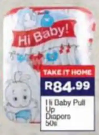 Super Save Hi Baby Pull Up Diapers 50's offer
