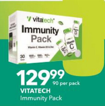 Checkers Vitatech Immunity Pack 90 per Pack offer