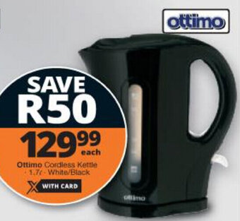 Checkers Ottimo Cordless Kettle 1,7L offer