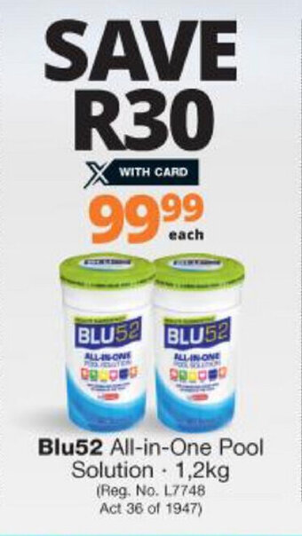 Checkers BLu52 All-in-One Pool Solution 1,2kg offer