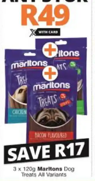 Maritons Dog Treats 3x120g
