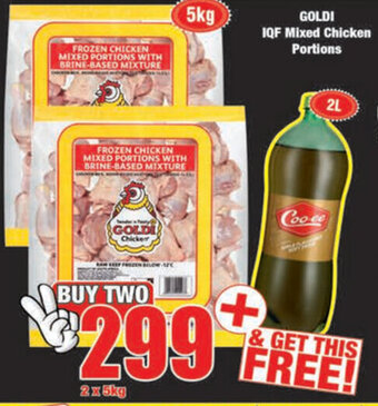 Boxer Goldi IQF Mixed Chicken Potions 5kg offer