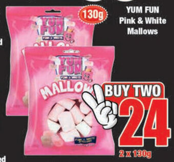 Boxer Yum Fun Pink & White Mallows 130g offer