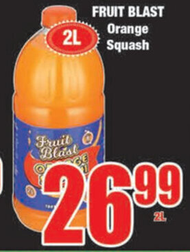 Boxer Fruit Blast Orange Squash 2L offer