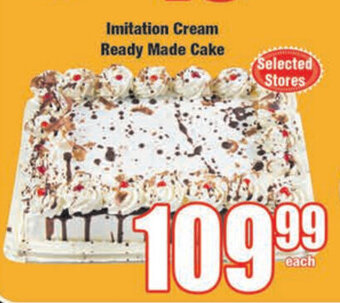 Boxer Imitation Cream Ready Made Cake offer
