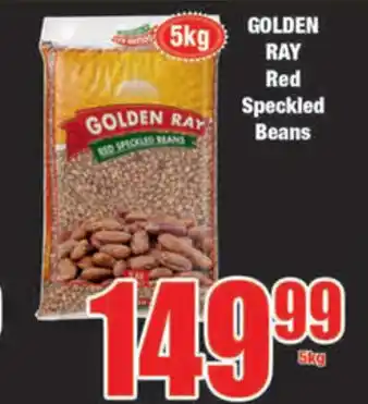 Golden Ray Red Speckled Beans 5kg offer at Boxer