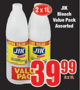 Boxer JIK Bleach Value Pack Assorted 2x1L offer