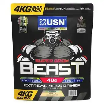 Game Usn super grow beast 4kg vanilla offer