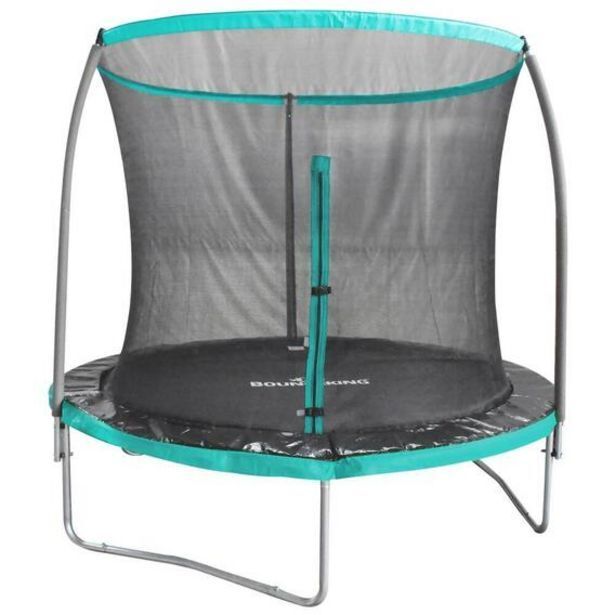Bounceking 10ft trampoline combo with steel ring offer at Game