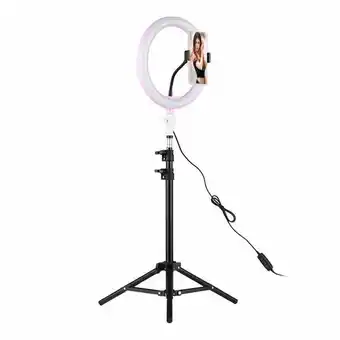 Takealot 26cm  led ring light with 111cm  light stand & universal phone holder kit offer