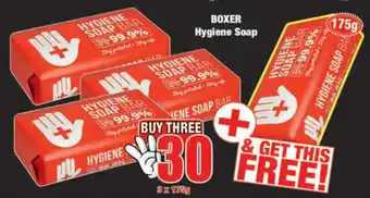 Boxer Boxer Hygiene Soap 3x175g offer