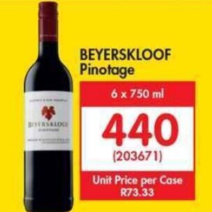 Makro Beyerskloof Pinotage 6 x 750ml offer