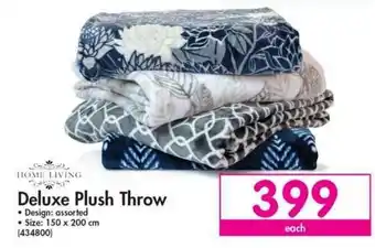Makro Home Living Deluxe Plush Throw 150 x 200cm offer