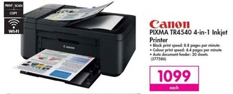 Makro Canon Pixma TRA540 4-in-1 Inkjet Printer offer