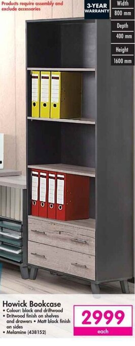 Makro Howick Bookcase offer