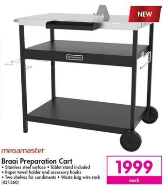 Makro Megamaster Braai Preparation Cart offer