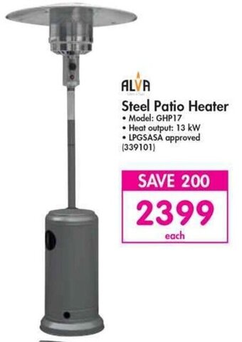 Makro Alva Steel Patio Heater offer