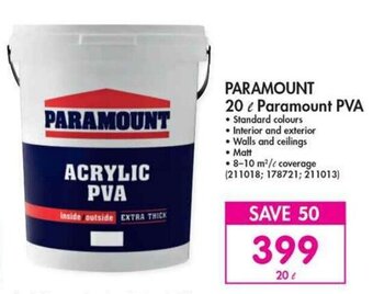 Makro Paramount Acrylic PVA 20L offer