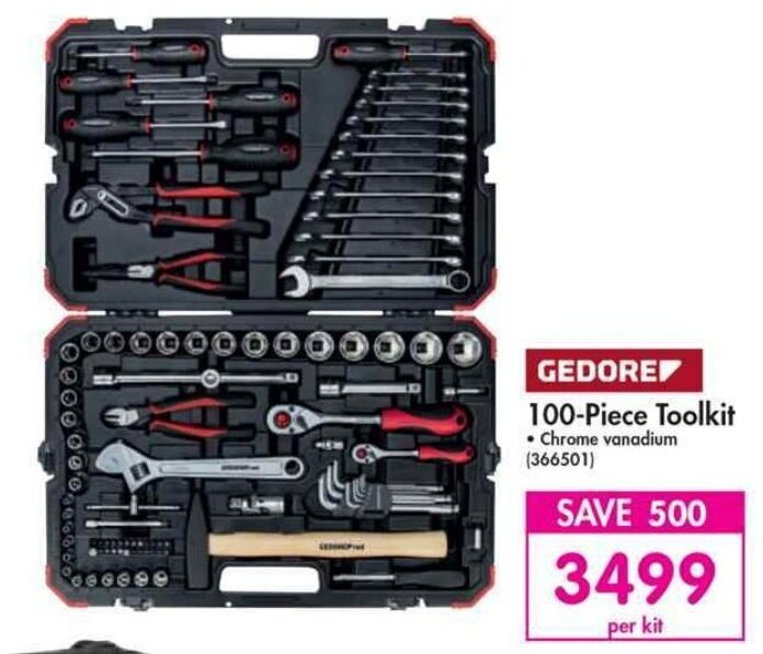 Gedore Toolkit 100piece offer at Makro