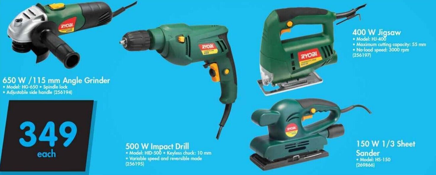 Ryobi Angle Grinder 650w/115mm offer at 