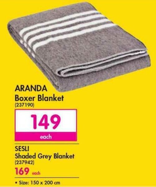 Aranda Boxer Blanket 150 x 200cm offer at Makro