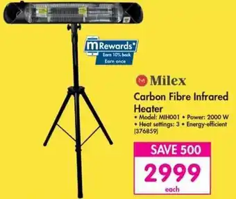 Makro Milex Carbon Fibre Infrared Heater offer