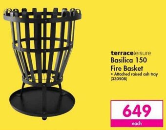Terrace Leisure Basilica 150 Fire Basket